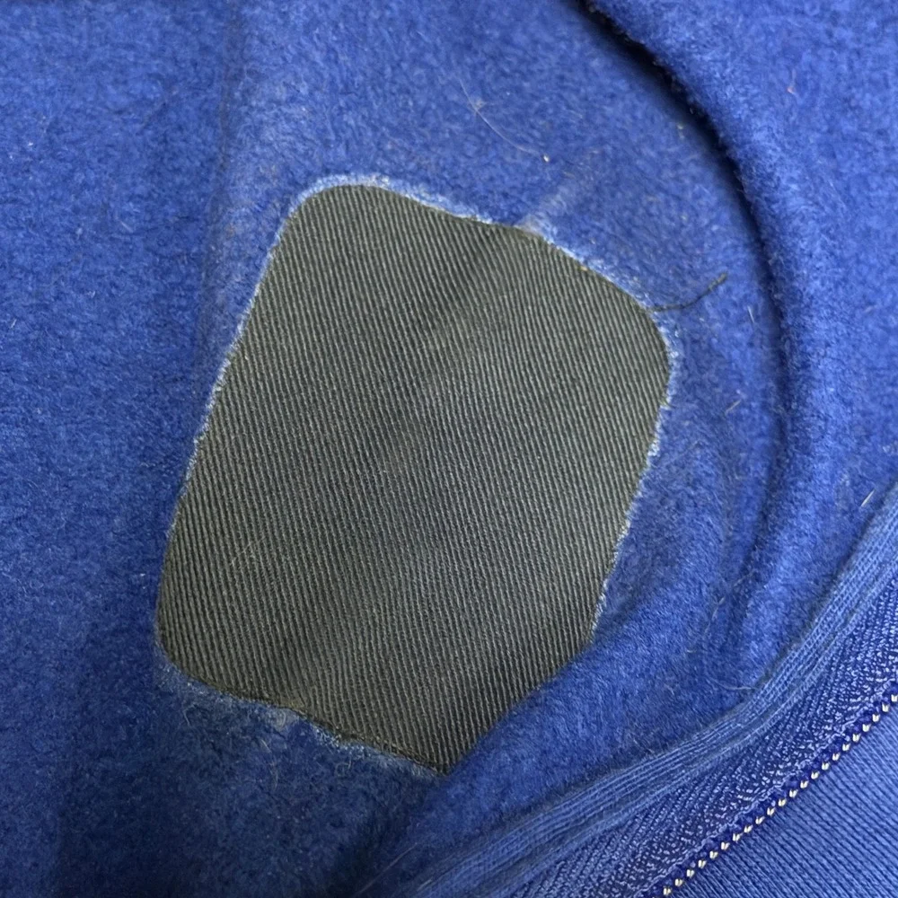 Polo Ralph Lauren Blue Full Zip Track Jacket Black Stripe Men's M Repaired‎